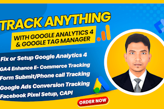 integrate ga4 ecommerce tracking, gads conversion tracking, meta pixel and capi