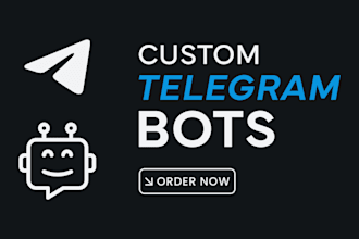 create a custom telegram bot with API, database, and payment integration