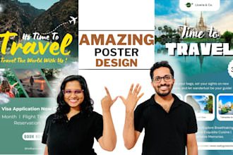 design a unique eye catching poster