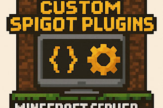 develop custom spigot plugins for your minecraft server