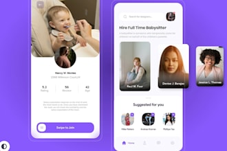 develop babysitting app, baby monitor app, baby tracker app, housesitting app