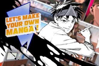 draw a comic or manga page with my artstyle