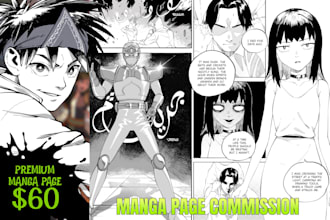 draw a comic or manga page with my artstyle