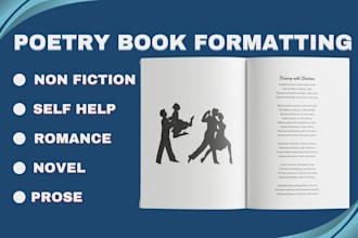 format poetry book poem romance novel self help non fiction kdp ebook publish ms