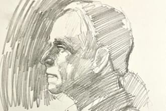 do realistic art hand drawn pencil sketch from your photo
