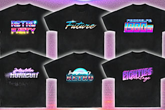 design vaporwave, retrowave, vintage, streetwear t shirt