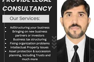 provide legal consultancy on your business and corporate matters