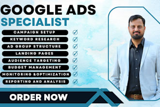 set up a google adwords campaign and management