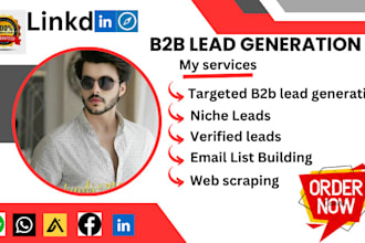 do targeted b2b lead generation, linkedin leads and prospect email list building