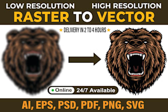 convert image to vector high resolution jpg, ai, png, eps