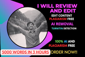 rewrite, review, edit and create your content
