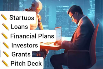 write fast comprehensive ai business plans in 5hours, startups investor proposal