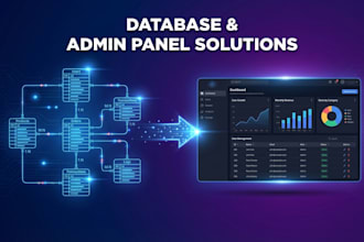 design database and admin panel for web and mobile app