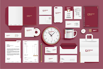 design full business brand identity with complete branding kit