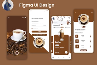 coffee shop app, website coffee, game website, game ui