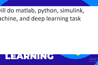 do matlab, python, simulink, machine, and deep learning assignment and task