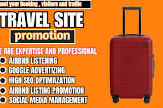 do surprise travel site promoton, airbnb listing boost, hotel booking, solo ads