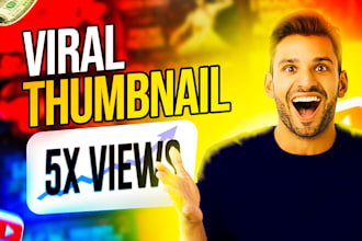 design eye catchy attractive and viral youtube thumbnails