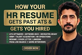 write an ats optimized HR and talent acquisition resume for HR executives