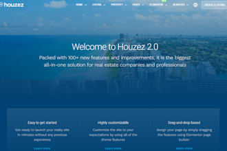create real estate, property management website using houzez, homey theme