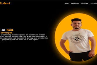 frontend developer with HTML and CSS