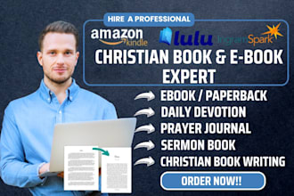 ghostwrite format christian ebook daily devotion, prayer book journal amazon kdp