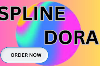 spline to dora 3d website design spline to dora 3d website redesign landing page