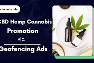 do cbd hemp cannabis promotion via geofencing display advertising
