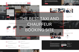 create taxi booking website, vtc, chauffeur and limousine with booking feature