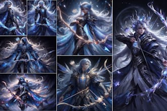 create unique manga, game, original, fantasy  character