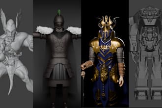design 3d cosplay costumes 3d models in blender