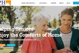 design home care, assisted living, nursing home senior care elderly care website