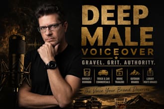 record a deep male voice over