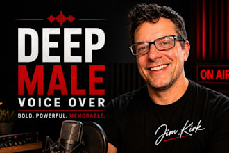 record a deep male voice over