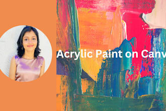 do acrylic painting on canvas