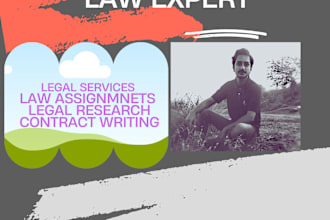 handle legal research ,law essays, legal drafting