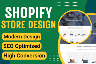 be your pro shopify developer, modern shopify store design with SEO