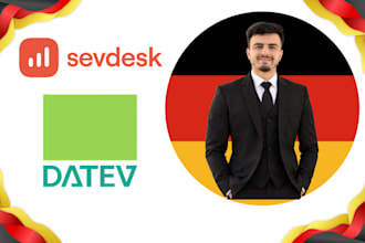 handle sevdesk bookkeeping and datev preparation