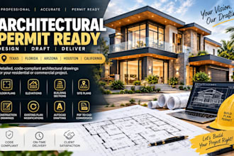 architectural city permit ready for texas, florida, arizona, houston, california