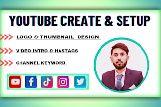 create and setup youtube channel