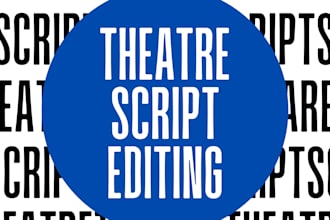 edit your theatre script