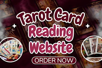 design spiritual tarot reading website psychic website astrology booking website