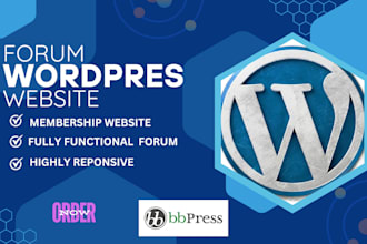 build a professional wordpress forum, online community site forum