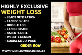 generate weight loss leads weight loss landing page weight loss sales funnel