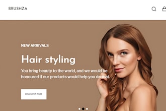 design hair extension shopify store hair extension website