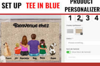 personalize and configure product on shopify zakeke, customily, kickflip pod