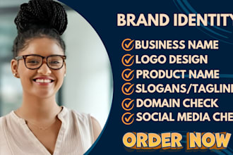 create brand name, business name, company name, product name, slogans with logo