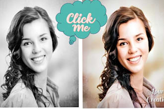 restore old photos, colourize, fix, repair, enhance, retouching