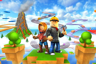 roblox game map, roblox scripter, game asset, roblox simulator, build game art