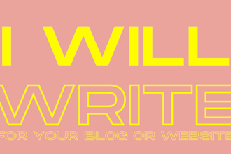 write for your blog or website